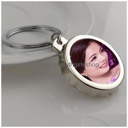 Keychains & Lanyards New Arrival Sublimation Metal Beer Er Lids Bottle Opener Keyring Heat Transfer Printing Diy Custom Blank Consuma Dhock