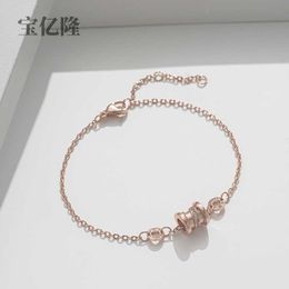 High quality fashion design love symbol bracelet women versatile high sense bead jewelry with Original logo bvlgrily