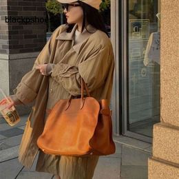 The Row TR Sense One Designer Bags Leather Commuter Tote Advanced Shoulder Bucket Classic Tote B9fb