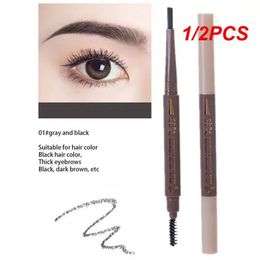 1/2PCS Waterproof Eyebrow Pencil High-quality Materials Easy To Use Brown Eyebrow Pencil Creates A Sophisticated Look 240515