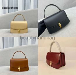 The Row TR calf sofia top handle bag handbag Fashion Luxury Designer handbags black brown Purse Foreign style Handbag All kinds of fashions