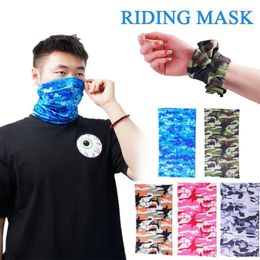 Bandanas Summer Sun Protection Men Outdoor Cycling Sports 2024 Mask Neck Sunscreen Cover Sunshade B2F3