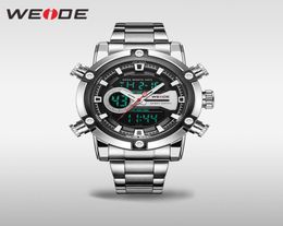 WEIDE Watch Men New European Luxury Men Sports Business Quartz Movement Analogue LCD Digital Calendar Multiple Time Men Watch8288408