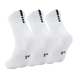 Women Socks 3pc Athletic Sports Crew For Men & Racing Compression Cycling Breathable Mountain Bike Sock