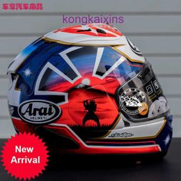 REGY Imported ARAI RX 7X Motorcycle Helmet from Japan Man Island Attendant Dongying Dragon Running Four Seasons Full in Stock Blue with Knif