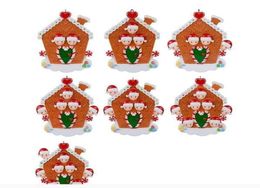 2022 Christmas Ornaments Decorations Quarantine Survivor Resin Ornament Creative Toys Gift Tree Decor Mask Snowman Sanitized Famil8635808