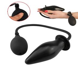 yutong Inflatable Butt Plug Anal Dilator Massager Expandable Balls Toys Elastic for Men Women Adult Gay4522424