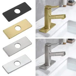 Kitchen Faucets 1PC Faucet Accessories Plate Hole Tap Cover Deck Stainless Steel Bathroom Sink For Most Single