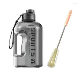 Water Bottles Large Capacity Cup Easy To Carry Matching Brush Leak-proof Design Suitable For Outdoor Sports Space