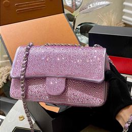 10A Fashion Bag Black Mirror Women Hobo Wallets 10a Purple Quality Purses Sparkling Hobos Luxurys Handbags Designers Woman Shoulder Bag Euwp