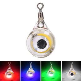 1pcs Mini Fishing Lure Light LED Deep Drop Underwater Eye Shape Squid Luminous Fishing Bait for Attracting Fish LL