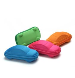 New Car Shaped Child Glasses Case Pure Colour Cute Sunglasses Box Fit Children Day Gifts Eyewear Organiser With Zipper 1 9ky E18599377