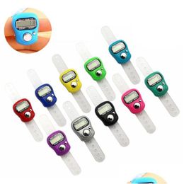 Counters Wholesale Mini Hand Hold Band Tally Counter Lcd Digital Sn Finger Ring Electronics Head Count Buddha Electronic Drop Delive Dhpy7