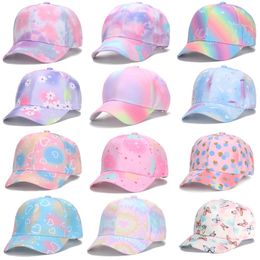 Cartoon Print Child 54cm Head Circumference Baseball Caps for Boy Girl Under 10 Years Old Lovely Hats BK31 240430