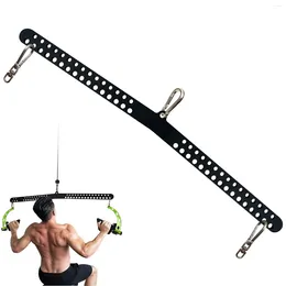 Accessories LAT Pulldown Long T-bar Adjustable Back Training Bar For Biceps Triceps Arm Strength Pulley Fitness System