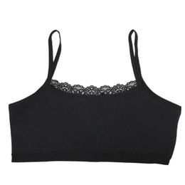 Camisole Girls Roufe-Roupa Algodão Bra Bra Girls Soft Sports Bra Top Treinamento de Treinamento Juvenil Top Top 8-1240502