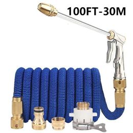 30 Metre high-pressure household car wash water gun telescopic water pipe garden cleaning and drinking water nozzle tool kit sales 240510