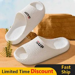 Slippers Home Summer Men Women Indoor Eva Soft Bottom Sandals Open Toe Trend Slides Light Beach Shoes Big Size 36-45 H240514