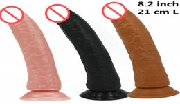 21cm big dick real sex dildo fake Penis long dong realistic artificial cock female masturbation toys adult sex products for women5527253