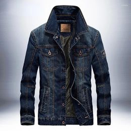 Men's Jackets 2024 Men Brand Denim Jacket Spring Autumn Outwear Cowboy Coat Loose Casual Clothing 3XL 4XL