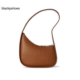 The Row TR designer half handbag Bag moon fashion mini tote clutch Underarm messenger crossbody Leather shoulder bag
