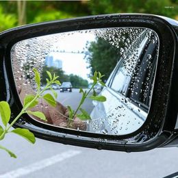 Window Stickers 1 Pair! Car Rearview Mirror Anti-fog Film Waterproof Nano PET Clear Transparent Coating For Cling Side Windows Glass
