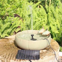 Garden Decorations Solar Fountain Pump With Customizable Water Flow Outdoor Feature Adjustable Spray Height Kit Durable Quiet For Bird