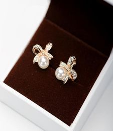 korean style bowknot shape clip earrings no hole for girls daily wearing bijoux accessories fashion women ear jewellery gift3828347