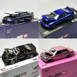 Diecast Model Cars MINIGT Kaido House Datsun 510 089 092 R34 R33 NSX 072 103 alloy car model 102 094 030 066 062 063 068 084 093 091 chase car T240513