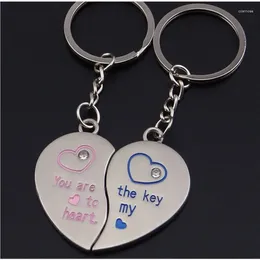 Party Favor ! Wholesales! 100pcs/lot! One Pair Keychain"You Are The Key To My Heart" Wedding Favors And Gifts Souvenirs