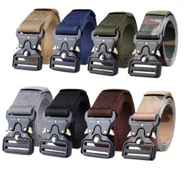 Waist Support Tactical Belt Imitation Nylon Woven Men And Women Multifunctional Casual Buckle