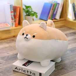 Stuffed Plush Animals 30-50CM Cute Fat Shiba Inu Dog Plush Toy Filled Soft Animal Pillow Cushion Childrens Birthday Christmas Gift B240515