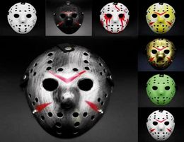 Masquerade Party Masks Jason Voorhees Mask Friday the 13th Horror Movie Hockey Mask Scary Halloween Costume Cosplay Plastic FY29316026055