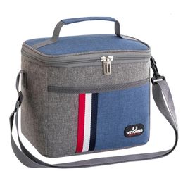 8L Insulated Lunch Bag Cooler Thermal Portable Box Ice Pack Tote Food Picnic Bags for Work Storage 240511