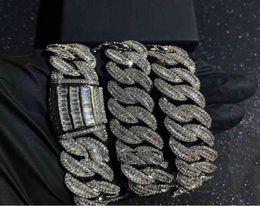 Pendant Necklaces 20mm Iced Out Bling Chunky Big Heavy Cuban Link Chain Necklace For Men Boy Cool Rock Punk Hip Hop Jewellery 2202101210930