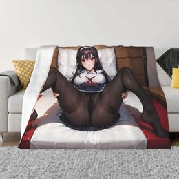 Blankets Anime Poster Po Blanket-Anti-Pilling Flannel Custom Throw Blanket For Couch-Personalized Picture Fuzzy Sofa Room