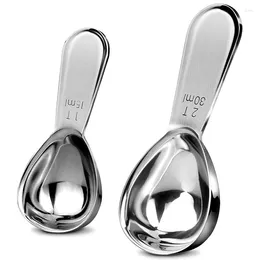 Coffee Scoops 1 Tbsp/2 Tbsp Ergonomic Stainless Steel Measuring Spoons Endurance Exact Tablespoon Measure Powder