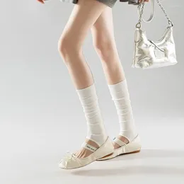 Women Socks Loose Bubble Balletcore Leg Covers Soft Breathable Comfortable Cotton Warmer Calf Sleeve
