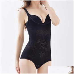 Women'S Shapers Womens Women Waist Cincher Body Shaper Postpartum Firm Bodysuit Slimming Underwear Trainer Tummy Bifter Shapewear Dr Dhv3T