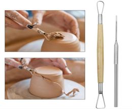 8pcsset Reusable Diy Pottery Tool Kit Home Handwork Clay Sculpture Ceramics Molding Drawing Tools by sea BBB145711957764