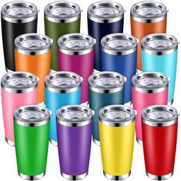 20oz Tumbler Stainless Steel Vacuum Insulated Water Cup With Sealed Lid Double Wall Travel Mug For Ice Drinks Hot Beverage