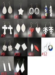 DIY Sublimation Blanks Earrings Designer Earrings Party Gifts DIY Valentines Day Gifts For Women 14 Style w005662479006