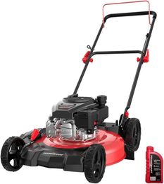 Lawn Mower Gas lawn mower 21in 144cc 2-in-1 walking push oil including trimmers and electric mowersQ240514