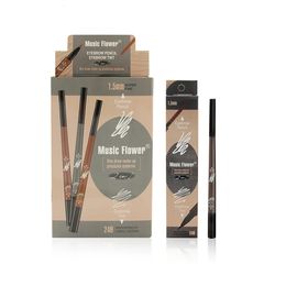 Music Flower Waterproof Eyebrow Pencil Tattoo Eyebrow Pen Sketch Liquid Eyebrown Soap Brows Enhancer Eyelashes Makeup Brushes 240515