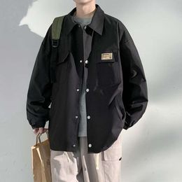Ceket Erkek Yüksek Uçlu Erkek Modaya Modeli İş Ceket Erkek İlkbahar ve Sonbahar Trendi Gevşek Giysiler Erkek Amerikan Jacketx7te