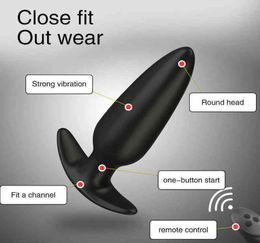 Nxy Vibrators Small Vibrator Anal Plug Vibrating Butt Prostate Massager Sex Toys for Men Women Mini Remote Control 01264919046