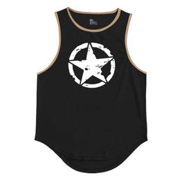 Men's T-Shirts 2023 GYM New Fashion Mesh Sleeveless Shirt Tank Top Mens Fitness Single Body Sports Q240514