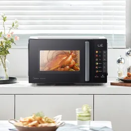 Electric Ovens Small Cyclone Micro-Baking And Frying All-in-One Machine Household Frequency Conversion 23L Microwave Oven Air Fryer