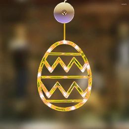 Party Decoration Hook Installation Easter Decor Colorful Egg Led Light Window For Festive Atmosphere Adjustable