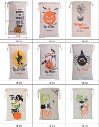 Other Festive Party Supplies Halloween Candy Bag Pumpkin Head Large Capacity Halloween Decorations Canvas Bags8004437